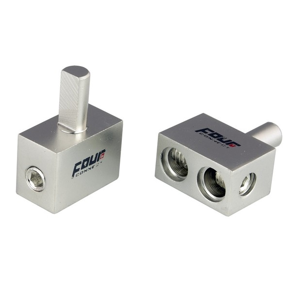 4-600114 amplifier speaker terminal 1x6mm > 2x10mm2 2pcs