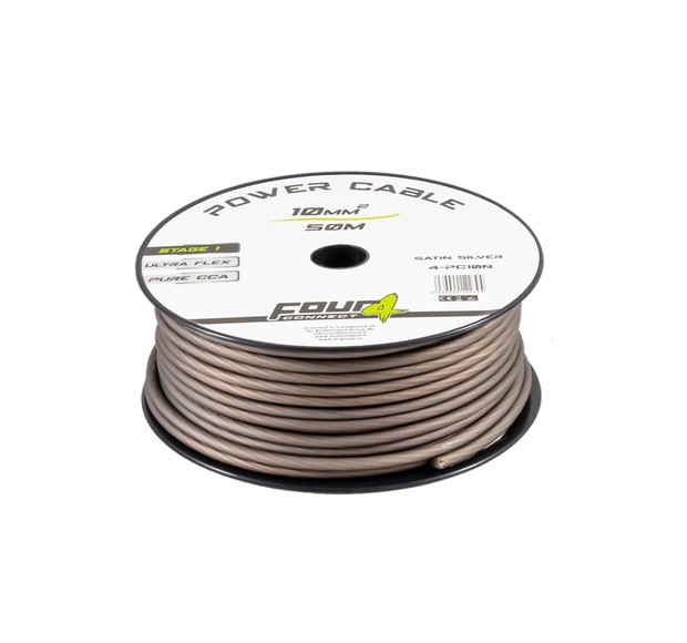 FOUR Connect STAGE1 10mm2 Power cable dark brown 50m