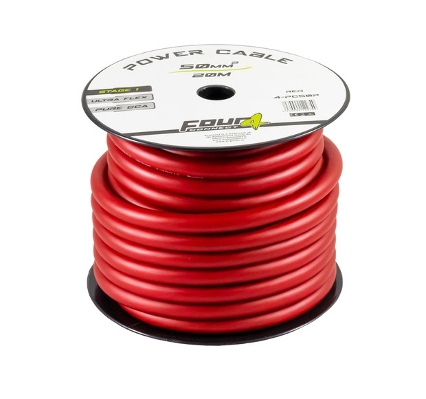 FOUR Connect STAGE1 50mm2 Power cable red 20m