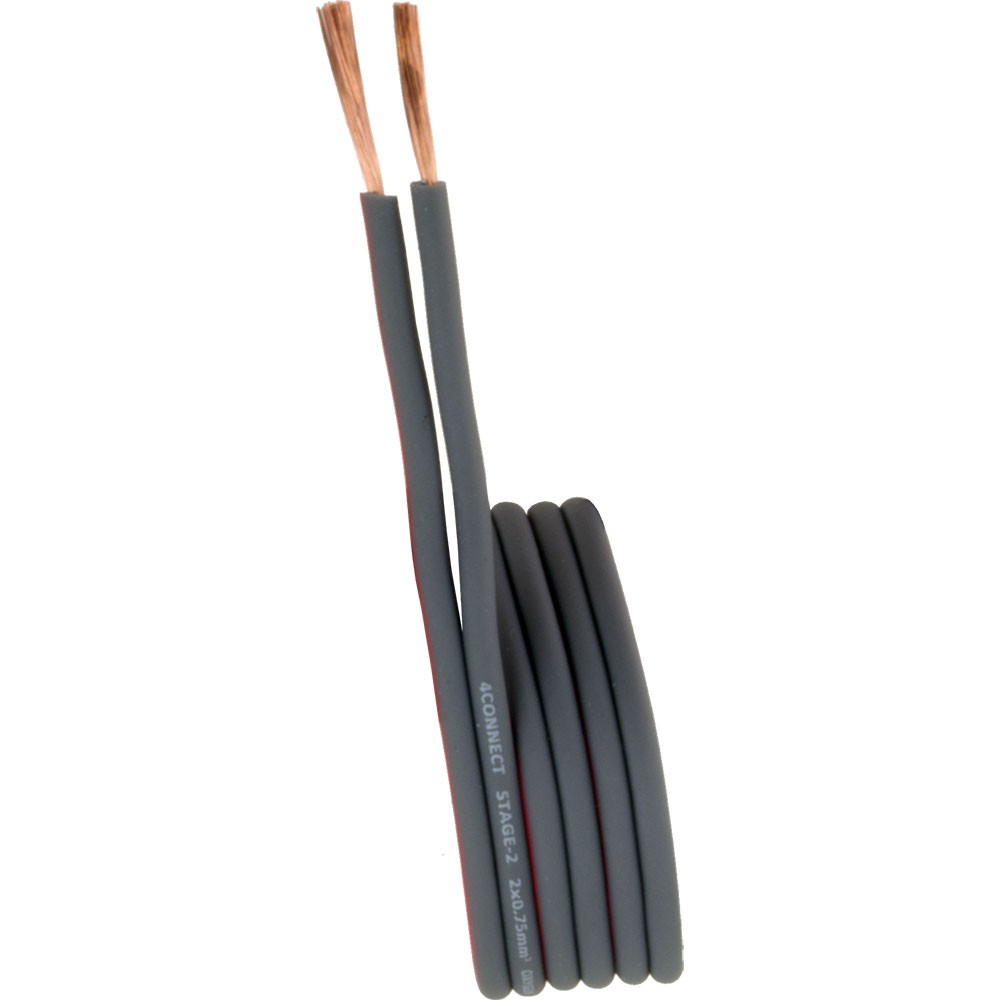 4-800239 STAGE2 OFC speaker cable 2×0.75mm2, 1meter
