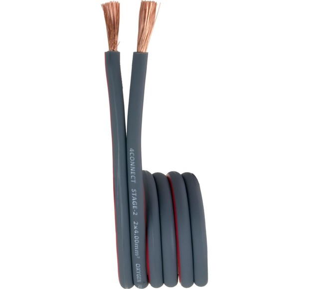 4-800242 STAGE2 OFC speaker cable 2×4.0mm2, 100m
