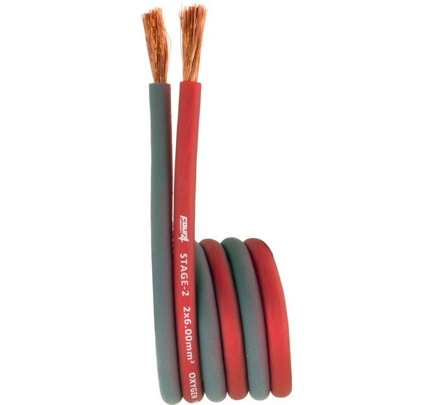 4-800243 STAGE2 OFC speaker cable 2×6.0mm2, 1meter