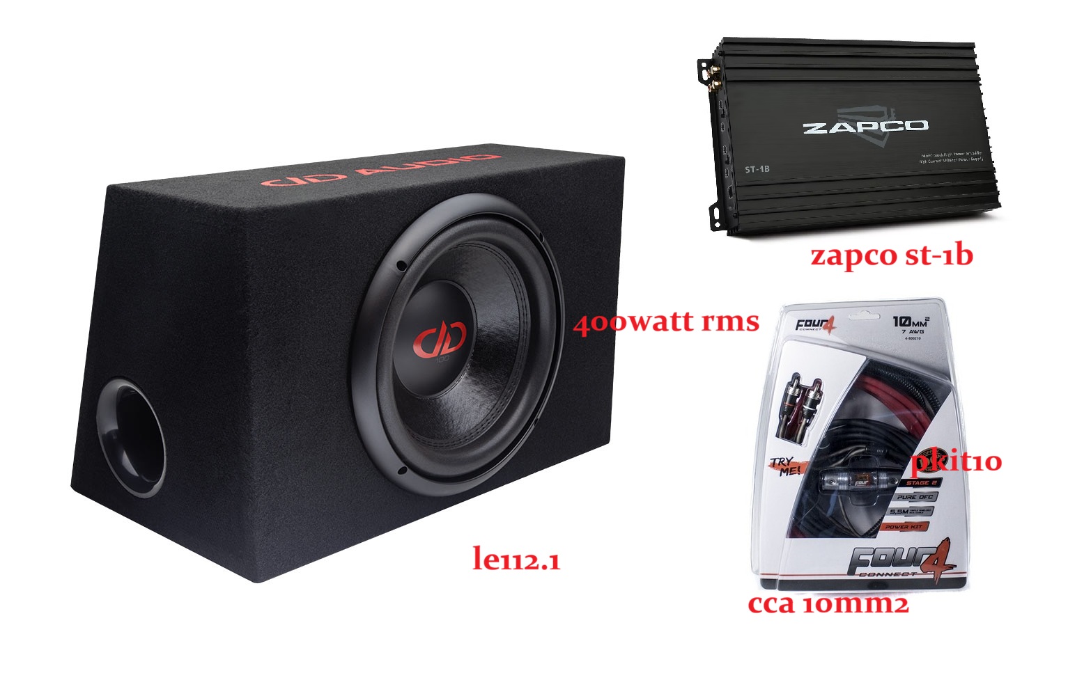 LE-112.1 / Zapco monoblock pakket