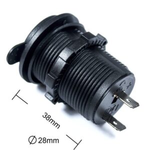 FOUR Connect WATERPROOF 12/24V INPUT/OUTPUT POWER SOCKET