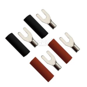 4-690811 Fork connector   2,5mm2 M3 2x - Red+ 2x - Black