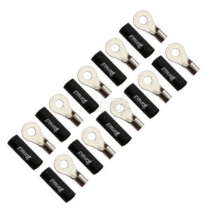 kabeloog 10mm2 M6 - zwart - 10 pcs