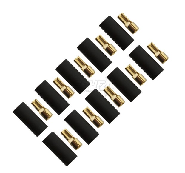 4-690733 flat connector 6.0mm², width 2.8mm, black, 10pcs