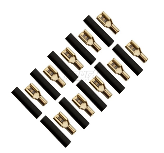 4-690735 flat connector 2.5mm², width 4.8mm, black, 10pcs