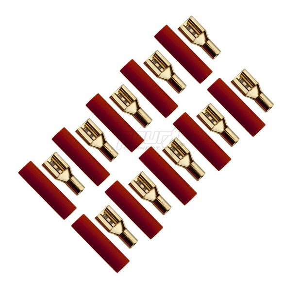 4-690742 flat connector 2.5mm², width 4.8mm, red, 10pcs