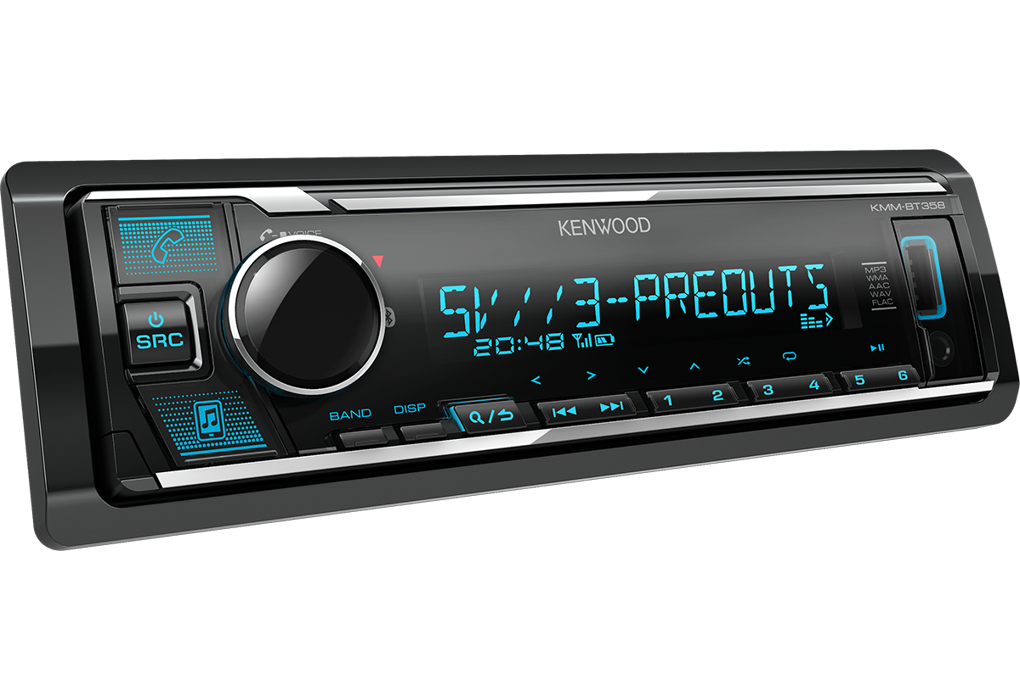 Kenwood KMM-BT358 (fm,usb,BT,3x pre out 5v)