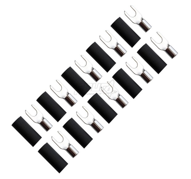 4-690835 M4 fork connector 6.0 mm², 10x black