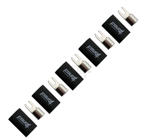 4-690837 M4 fork connector 20mm², 5x black