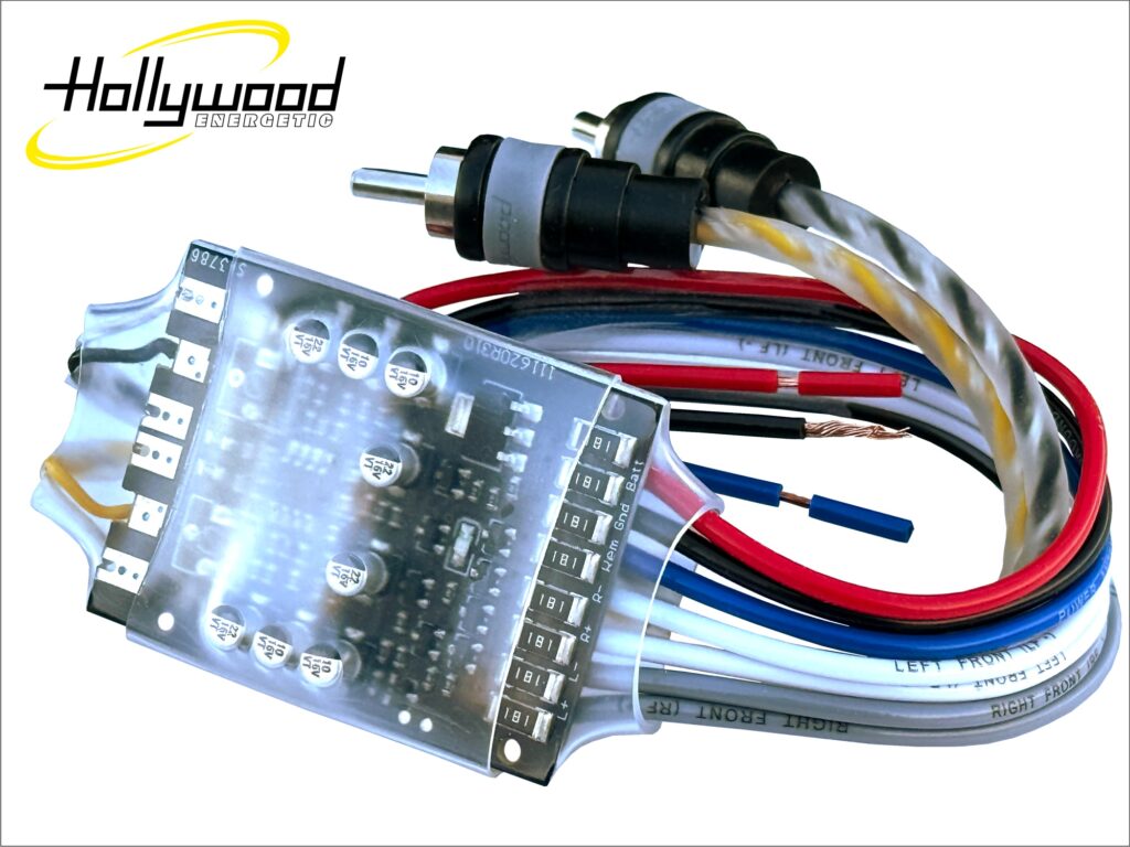 HLC30ml Hi/low converter met automatisch turn on /male