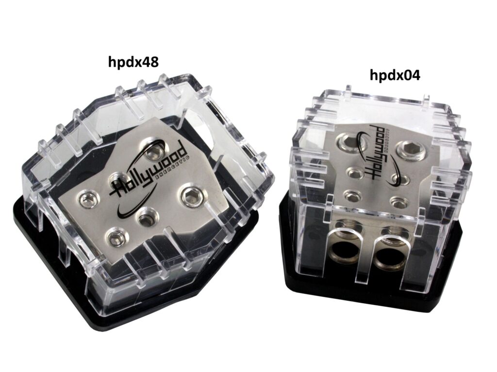 HPDX04 verdeelblok 2×50 / 4×20 mm2