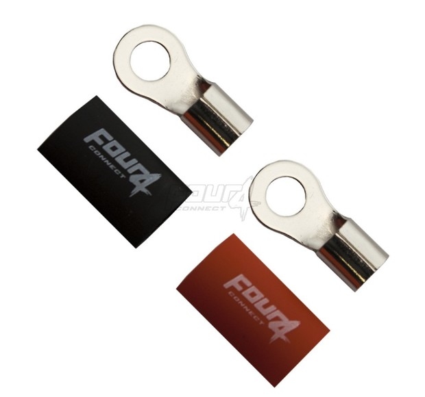 Ring terminal   20mm2 M8 1x Red+ 1x Black