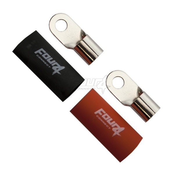 4-690920 kabeloog 50mm2 M8 1x Rood+ 1x zwart