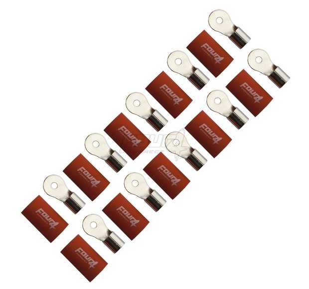 Ring terminal   20mm2 M4 – Red – 10 pcs