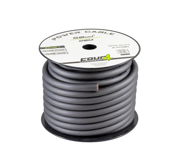 STAGE1 50mm2 Power cable dark brown 20m