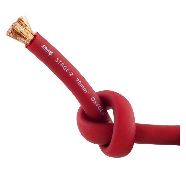 FOUR Connect STAGE2 70mm2 power cable satin red OFC 18m