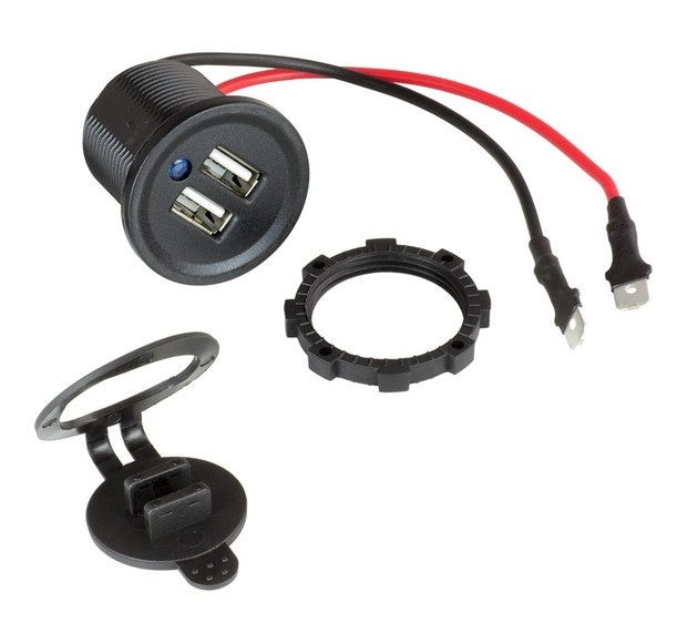 FOUR Connect WATERPROOF 12/24V  DUAL USB OUTPUT ADAPTER