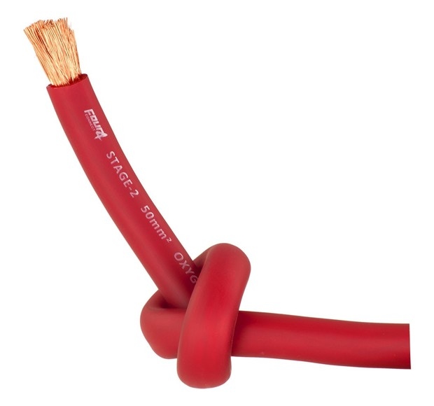 STAGE2 50mm2 power cable satin red OFC 1 meter
