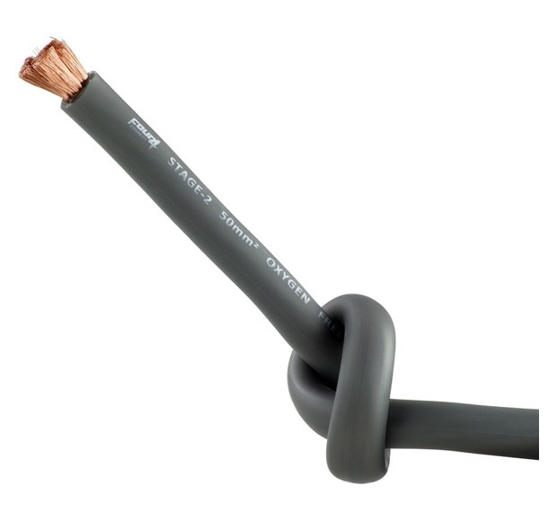 STAGE2 50mm2 power cable satin silver OFC 1 meter