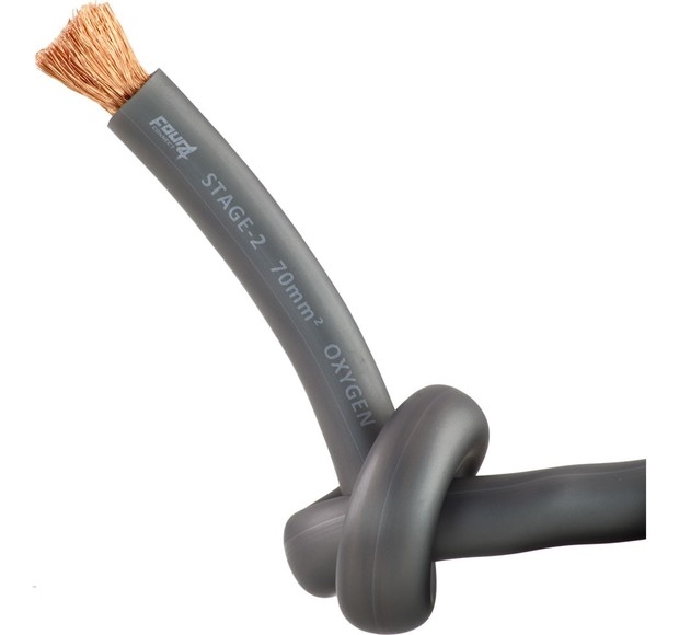 STAGE2 70mm2 power cable satin silver OFC 1m